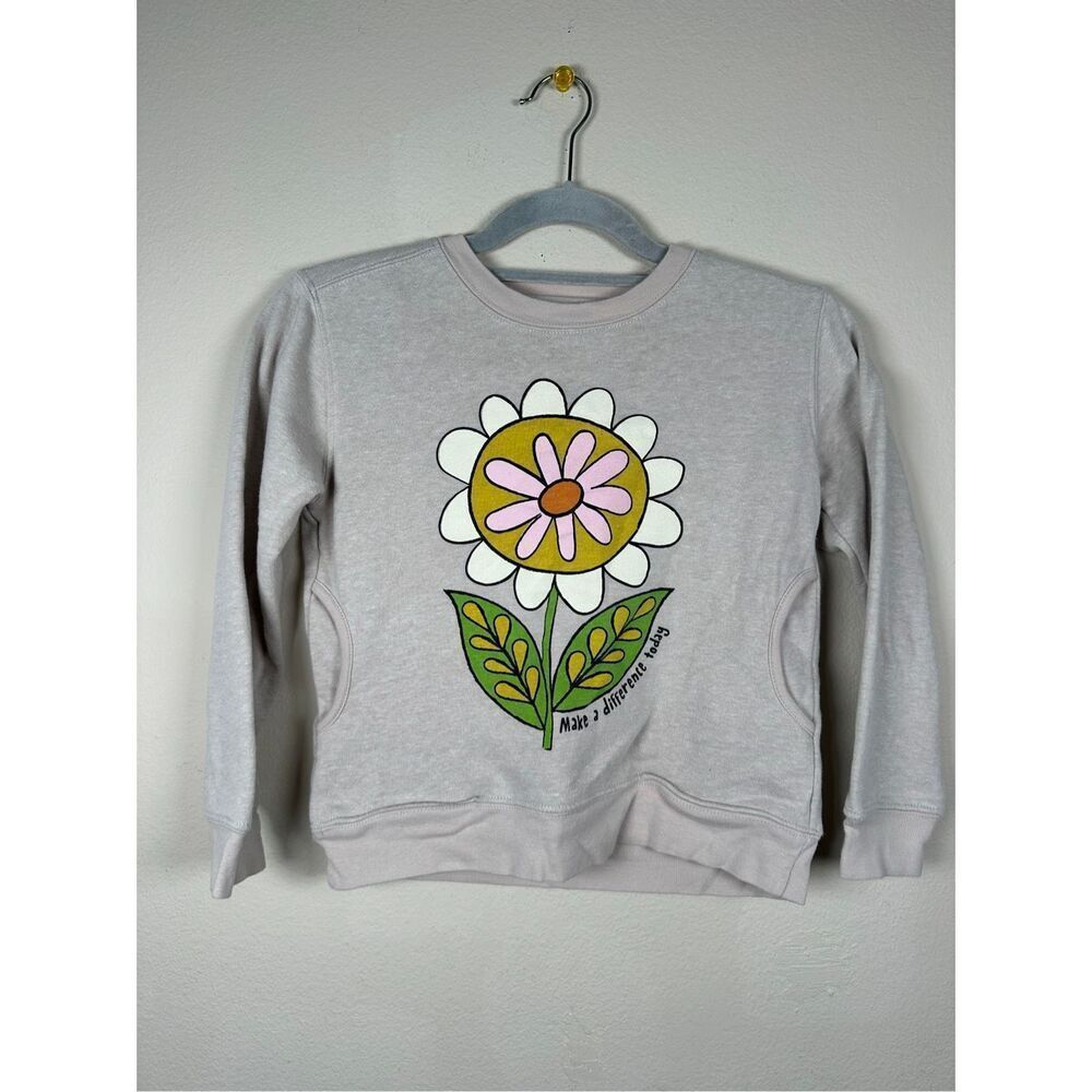 Natural Life Kid's Flower Crewneck Sweatshirt Sz 10-12